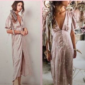 LoveShackFancy Delaney Dress in Woodrose  - NWOT